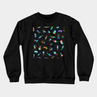 Beetles Pattern Crewneck Sweatshirt